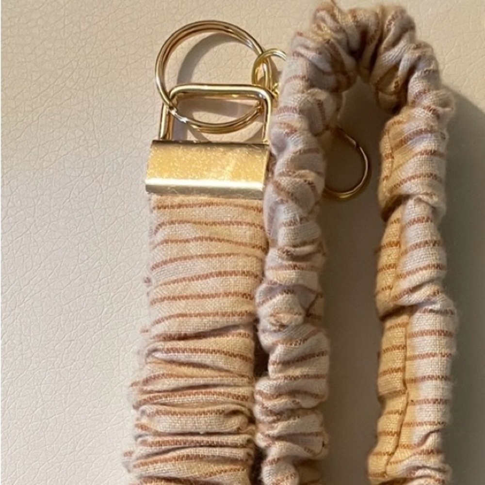 Striped Beige and White